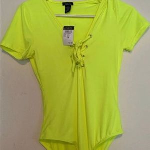Neon green top